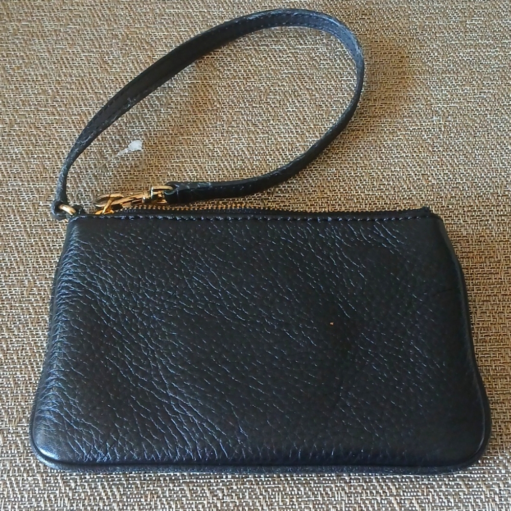Michael Kors Black Leather Wristlet - Picture 2 of 5